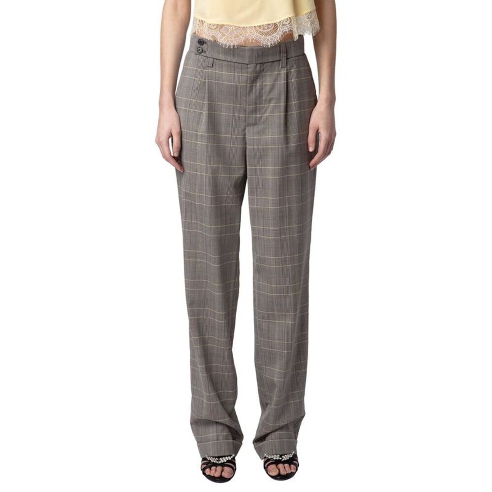 Zadig & Voltaire Womens  Pura Check Wool Pant